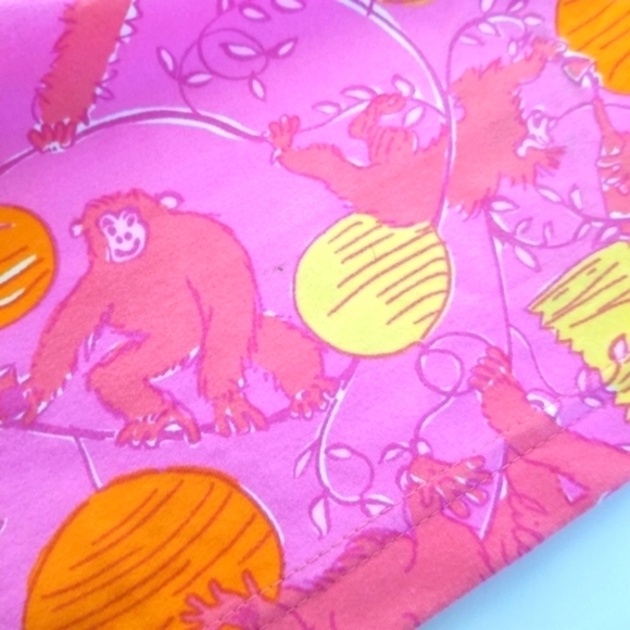 LILLY PULITZER Vintage Strawberry Monke Mini Skirt - Picture 8 of 9